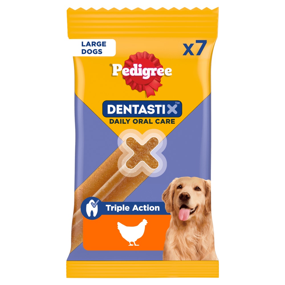 Pedigree® DENTASTIX™ Bâtonnets Hygiène Bucco-Dentaire Pour Grand Chien x7, x28 & x56