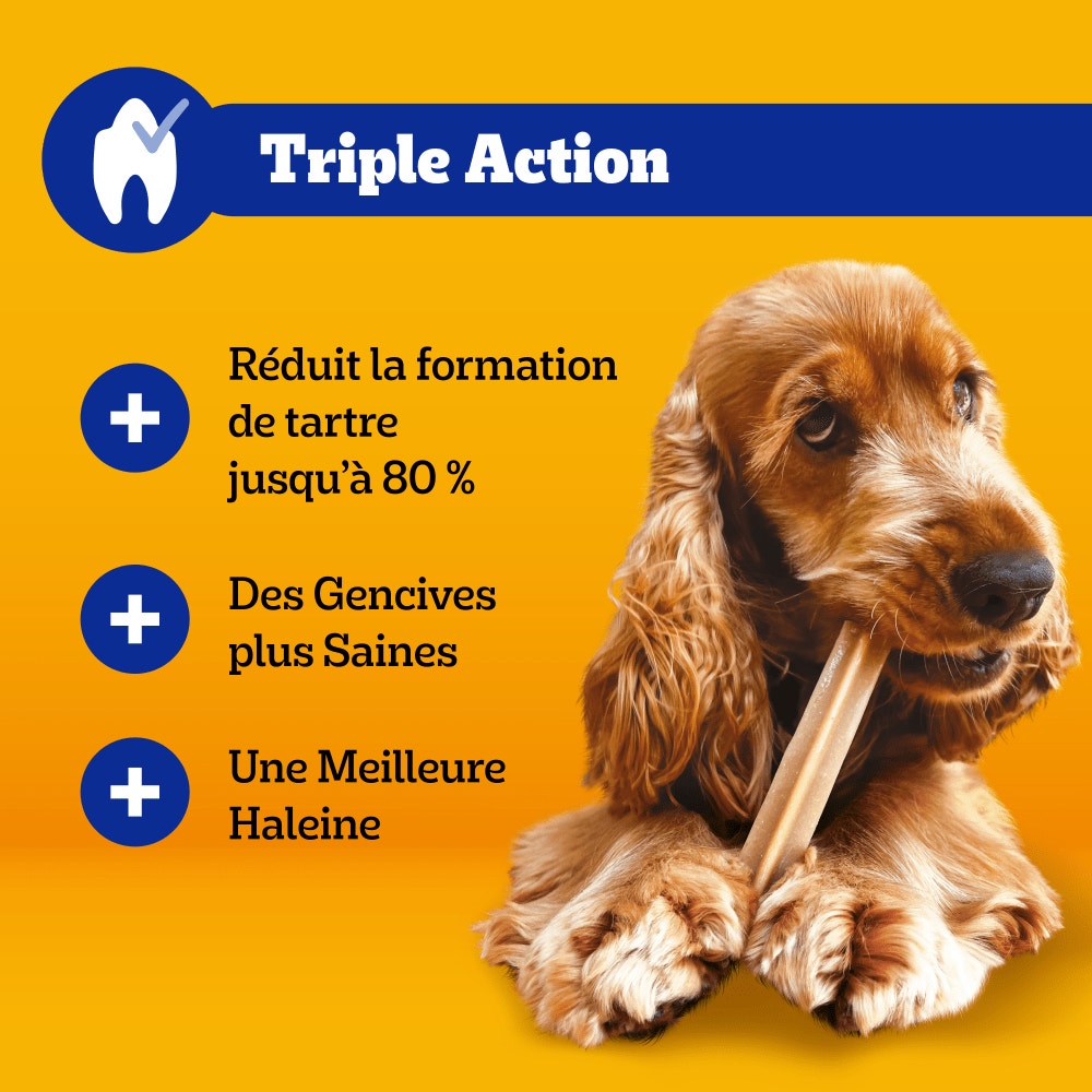 Pedigree® DENTASTIX™ Bâtonnets Hygiène Bucco-Dentaire Pour Moyen Chien x7, x28 & x56