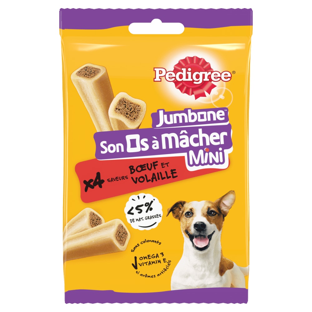 Pedigree® JUMBONE™ Son Os À Macher Récompenses Pour Petit Chien 4 x 40g