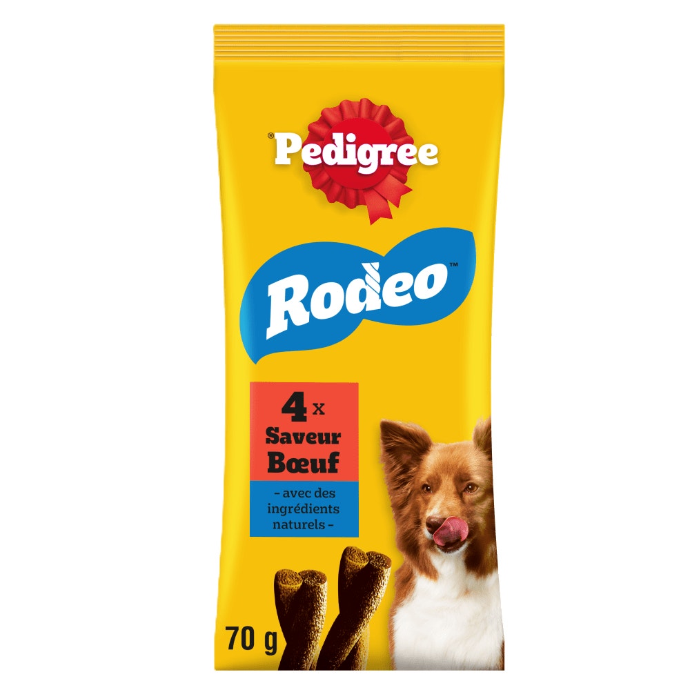 Pedigree® RODEO™ Récompenses Au Bœuf Pour Chien x4