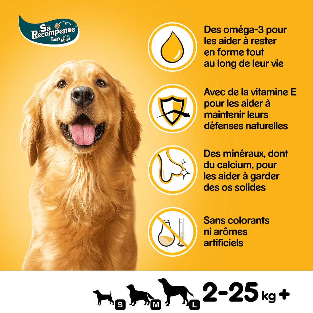 Pedigree® SA RÉCOMPENSE™ Bouchées Moelleuses Au Poulet Pour Chien 130g