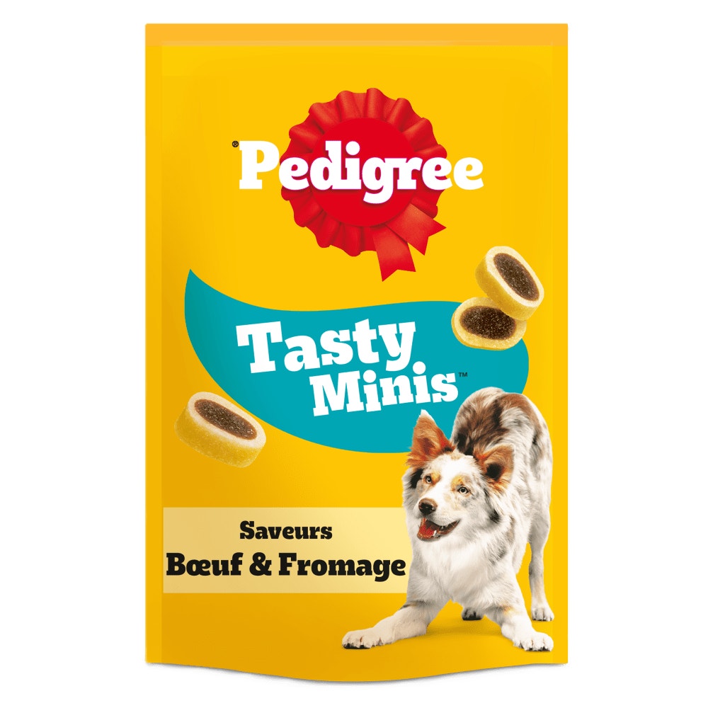 Pedigree® TASTY MINIS™ Mini Bouchées Au Bœuf Et Fromage Pour Chien 140g