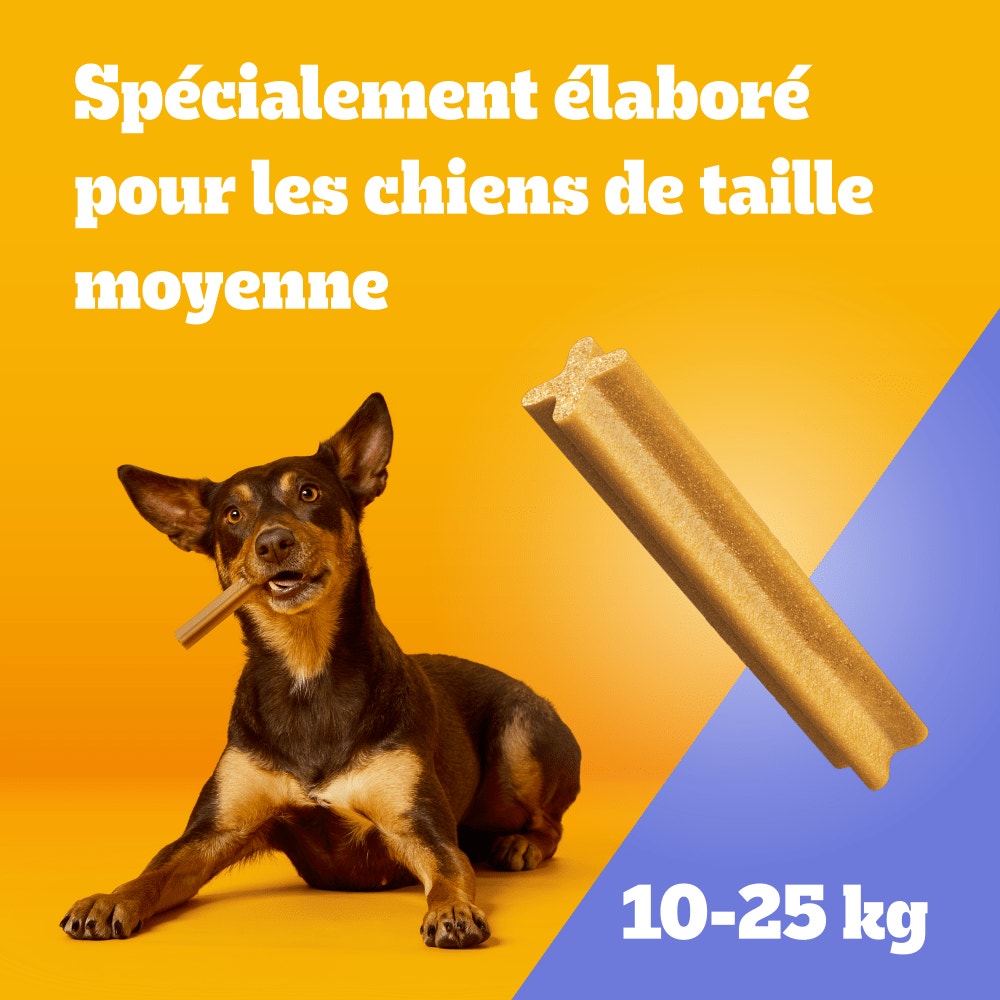 Pedigree® DENTASTIX™ Bâtonnets Hygiène Bucco-Dentaire Pour Moyen Chien x7, x28 & x56