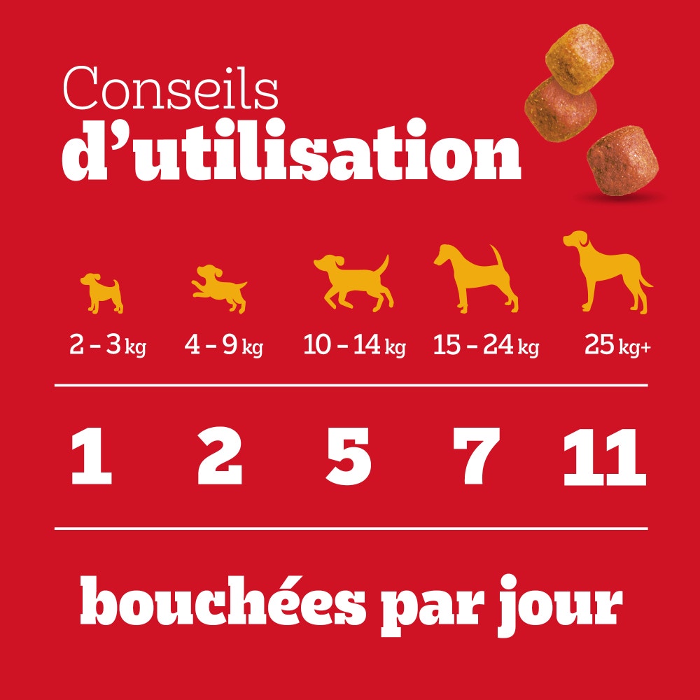 Pedigree® TASTY MINIS™ Bouchées Moelleuses Au Poulet Pour Chien 130g