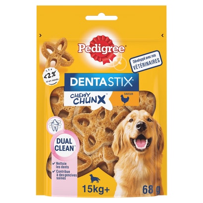 DENTASTIX™ Chewy Chunx Saveur Poulet Pour Chiens De 15kg Et Plus