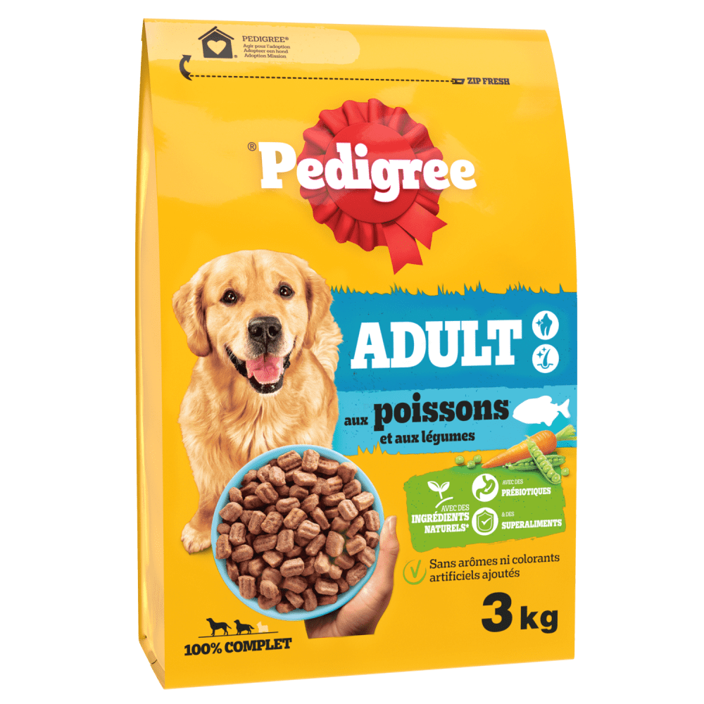 Croquettes Aux Poissons et Aux Légumes Pour Chien Adulte